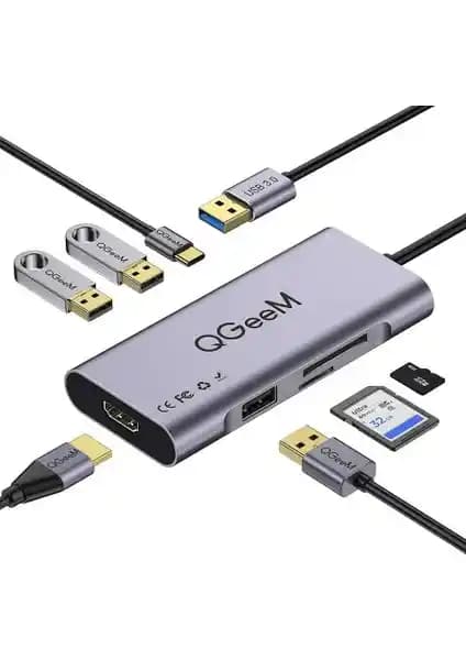QGeeM USB 3.0 Hub ile Çoklu Bağlantı ve Yüksek Performans Sağlayın