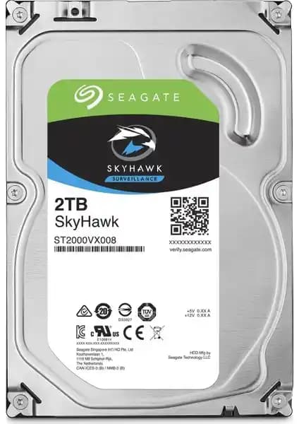 Seagate Skyhawk 3.5 inç 2TB Güvenlik Diski: Yüksek Kapasiteli ve Güvenilir Veri Depolama Çözümü