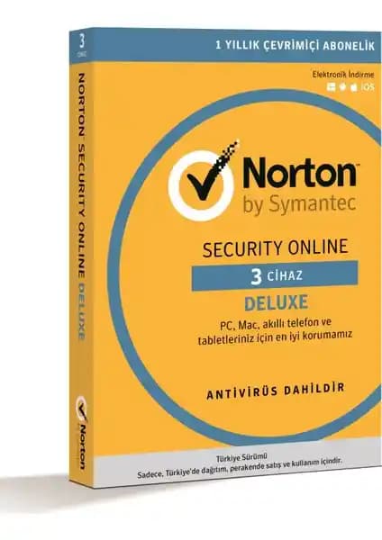 Symantec Norton Güvenlik Deluxe Çok Cihazlı Güçlü Koruma Çözümü 75-90 Karakter