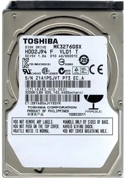 Toshiba 2.5 inç SATA 320GB HDD: Güvenilir ve Yüksek Performanslı Veri Depolama Seçeneği