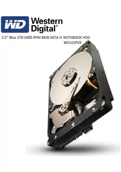 WD 2.5 Blue 1TB 5400 Rpm Sata3 Notebook HDD: Dayanıklı ve Yüksek Performanslı Depolama Çözümü
