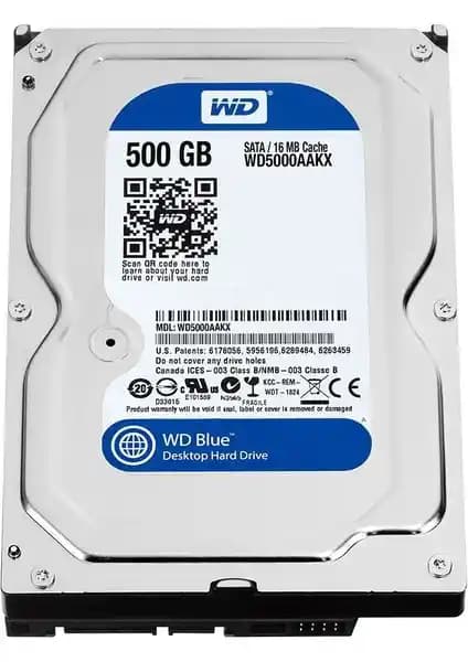WD Blue 500 GB 3.5 inç SATA3 Güvenlik Harddiski yüksek kapasite ve performans sunar
