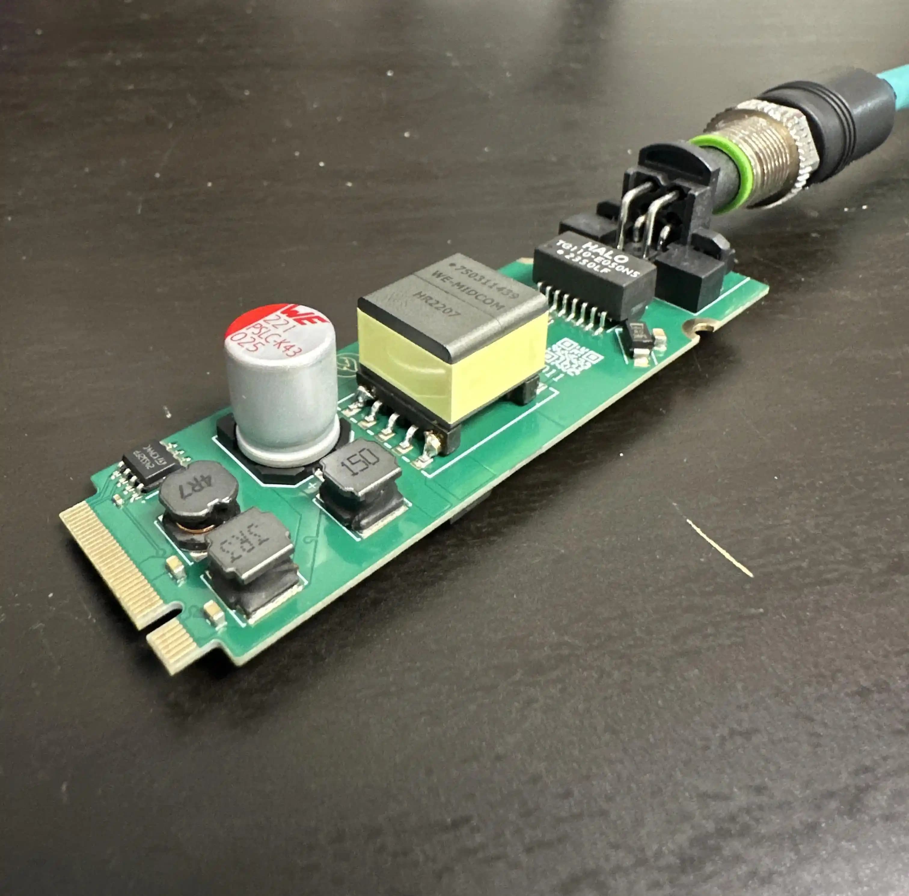 PoE+ M12 M.2 Güç Dağıtımı PCB: Endüstriyel Uygulamalar İçin Modüler ve Dayanıklı Tasarım