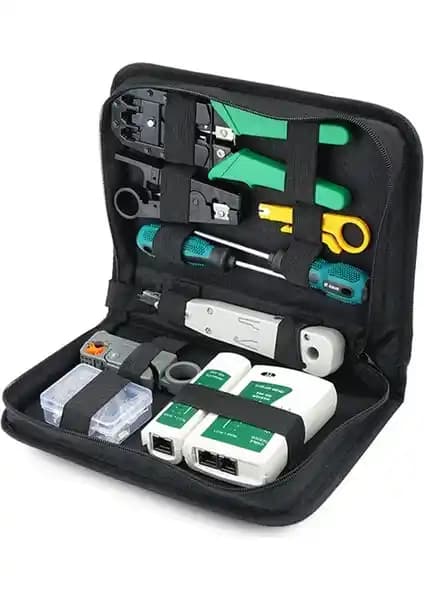 3C Store Ağ Kablosu Test Cihazı Alet Seti Profesyonel Ağ Kurulum ve Bakım İçin