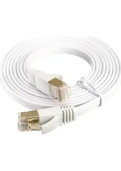 Alfais 4259 Cat7 Ethernet RJ45 Kablosu 10 Gbps Hız ve Güvenilir Bağlantı Sağlar