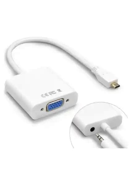 Alfais 4549 Micro HDMI'den VGA'ya Dönüştürücü Adaptör ile Bağlantı Kolaylığı