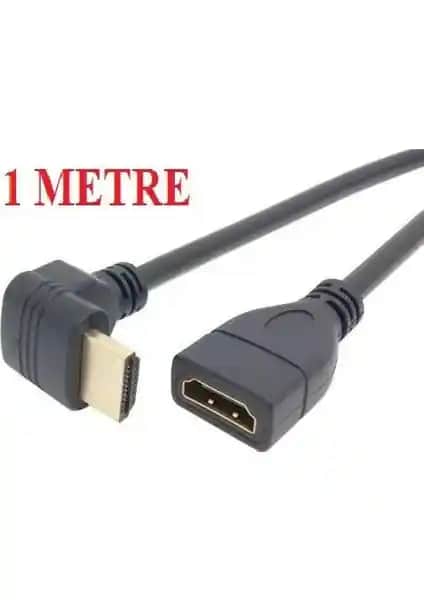 Alfais 4667 HDMI Dişi Erkek Uzatma Kablosu 1 Metre Yüksek Kalite Bağlantı Çözümü