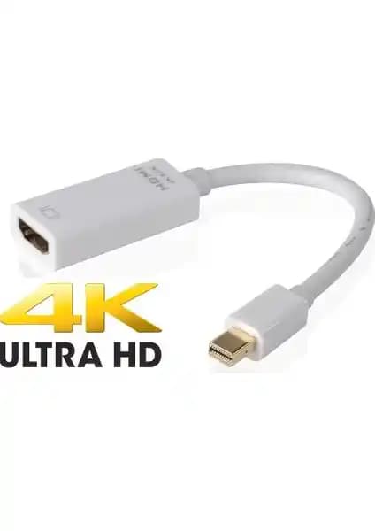 Alfais 4688 Mini DisplayPort to HDMI Çevirici 4K Destekli Güvenli Bağlantı Çözümü