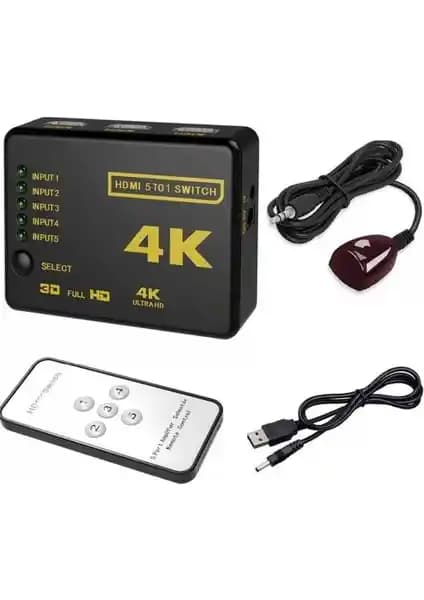 Alfais 4775 HDMI Anahtar: Çoklayıcı ve Kumandalı Çözüm for Yüksek Çözünürlüklü Görüntü Aktarımı