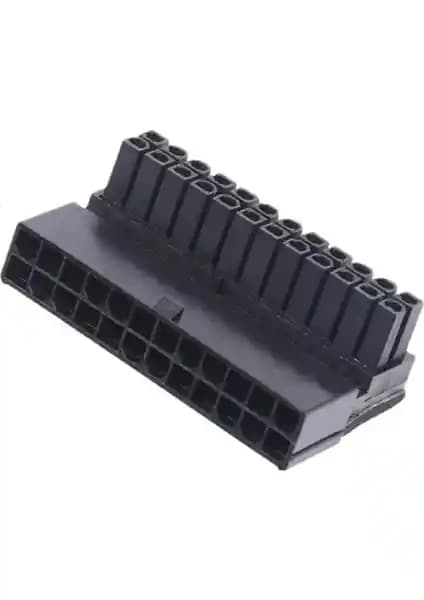 Alfais 4982 ATX 24 Pin Erkek-Diş Anakartlara Uygun 90 Derece Açı Dönüştürücü Adaptör