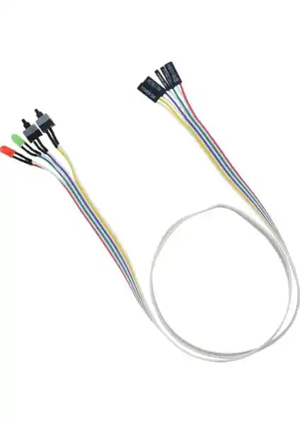 Alfais 5064 Anakart LED Işıklı Power ve Reset Butonu Kablo Seti İnceleme ve Özellikleri