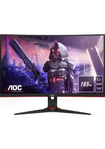 AOC C27G2AE 27 İnç Kavisli Oyun Monitörü 165Hz ve 1ms Tepki Süresi ile Performans Sunar