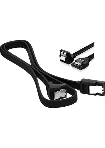 Aogo 90 Derece Kilitli SATA 3.0 Veri Kablosu HDD ve SSD Bağlantısı İçin Güvenilir Çözüm