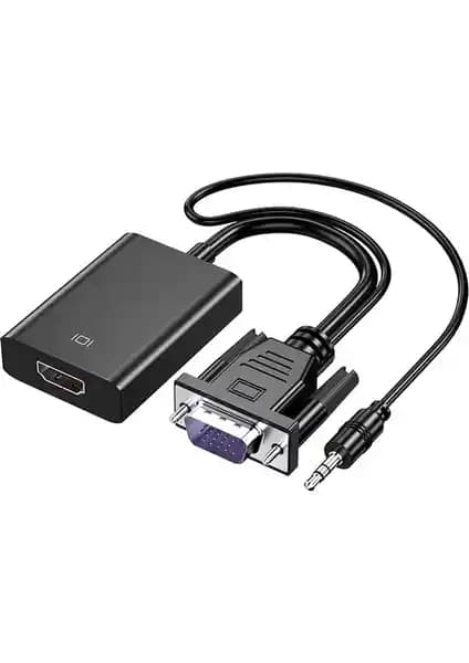 Aogo VGA HDMI Aktif Dönüştürücü ile Yüksek Çözünürlükte Görüntü ve Ses Aktarımı
