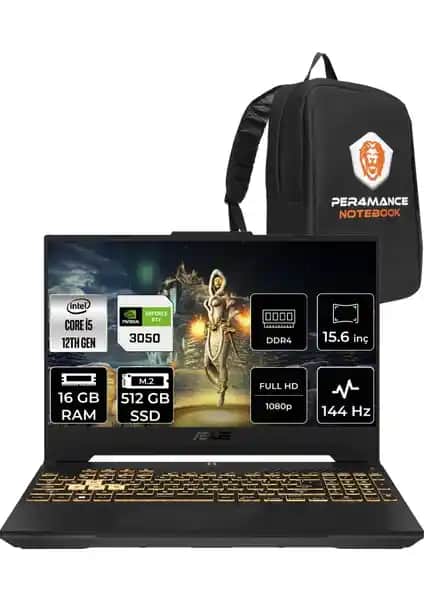 Asus TUF Gaming F15 FX507ZC4: Yüksek Performanslı Oyun ve Çoklu Görev Dizüstü Bilgisayarı
