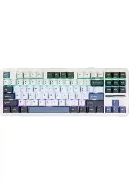 Aula F87 Mekanik RGB TKL GrayWood V3 Klavye Yüksek Performans ve Çok Yönlü Özellikler