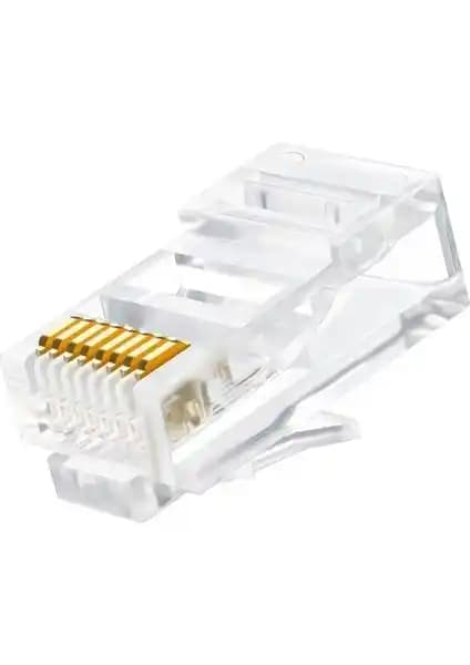 Bişifır HQ Speed EZ RJ45 Cat6 Deliksiz Jack Konnektörleri Profesyonel Ağ Kurulumları İçin