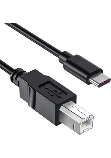 BK Teknoloji USB Type-C to USB-B Midi Kablosu 3 Metre Uzunluk ve Gelişmiş Bağlantı Özellikleri