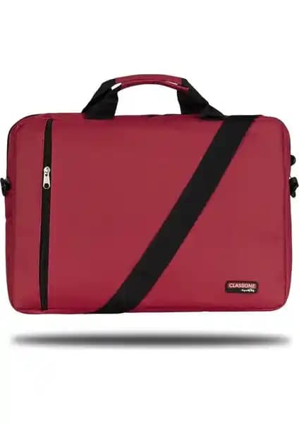 Classone BND202 Eko Serisi Notebook Çantası Kırmızı 15.6 İnç Laptoplar İçin Şık ve Dayanıklı Tasarım