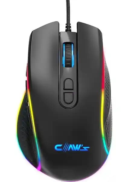 Claw's Nova V1 12800 DPI RGB Oyun Mouse'u Yüksek Hassasiyet ve Ergonomik Tasarım