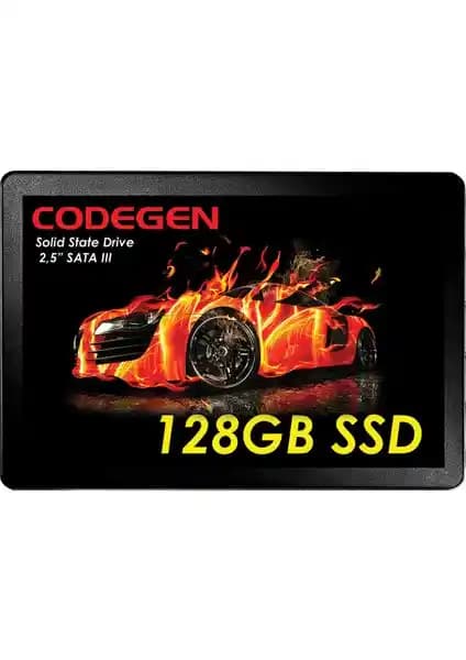 Codegen 128GB SATA 3 SSD ile Bilgisayar Performansını Artırın Günlük Kullanım İçin Uygun