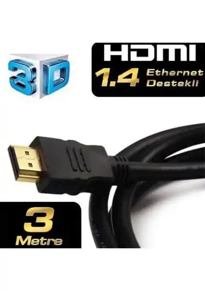Compaxe HDMTV03 HDMI Kablosu 3 Metre Uzunlukta Yüksek Kalite Bağlantı Çözümü