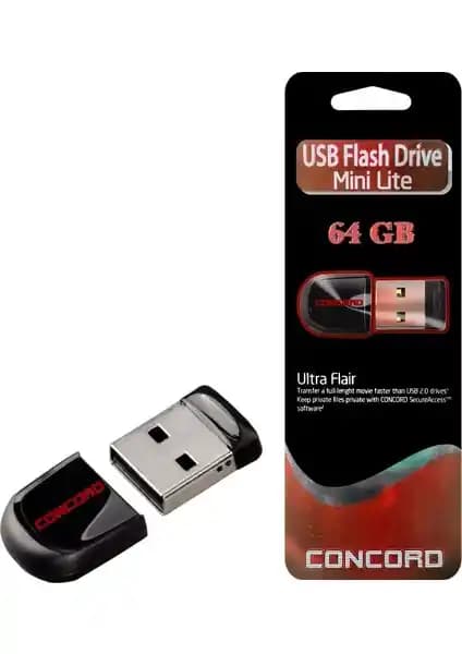 Concord USB Flash Bellek 64GB Mini Lite CUML64: Güvenilir ve Pratik Veri Saklama Çözümü
