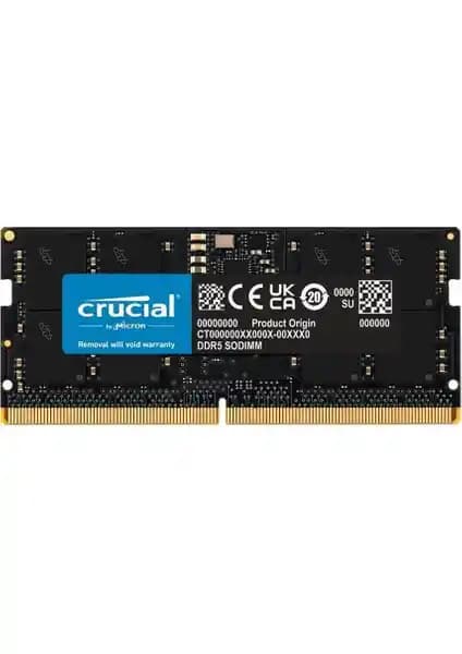 Crucial 32GB DDR5 4800 MHz Notebook RAM Yüksek Performans ve Güvenilirlik İçin Uygun
