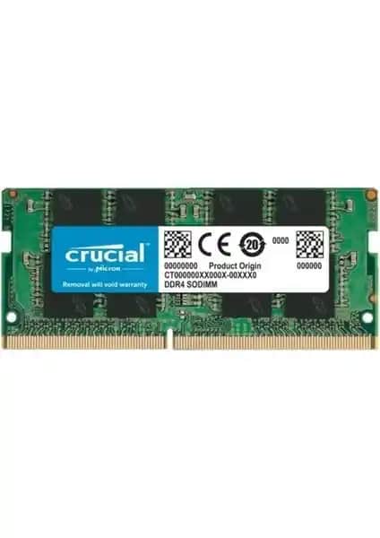 Crucial NTB 32GB DDR4 3200MHz Notebook Bellek ile Sistem Performansınızı Artırın