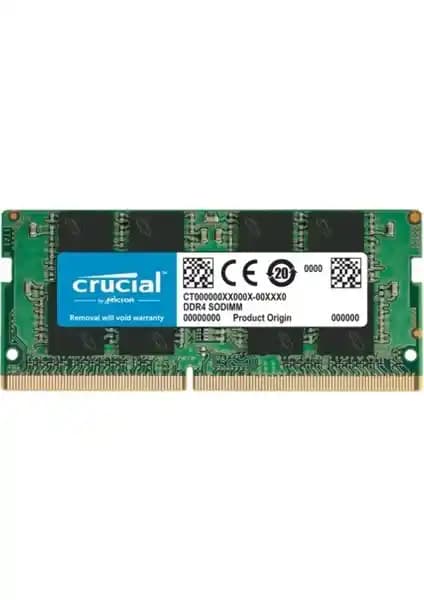 Crucial Ntb 8GB 3200MHz DDR4 Notebook RAM Modülü Yüksek Performans ve Kolay Kurulum