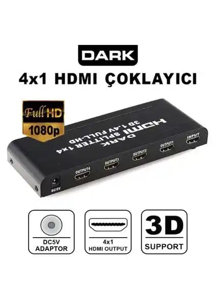 Dark 1 HDMI Splitter İncelemesi: Yüksek Çözünürlüklü Görüntü Dağıtım Çözümü