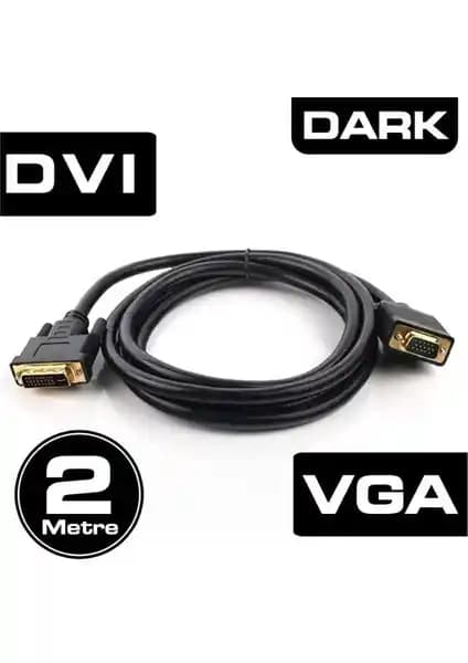 Dark 2m VGA - DVI Çift Yönlü Görüntü Bağlantı Kablosu Teknik Özellikler ve Kullanım Alanları