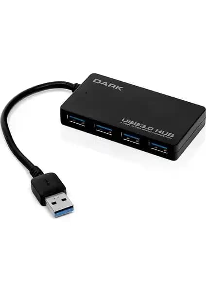 Dark Connect Master 4 Port USB 3.0 Çoklayıcı ile Hızlı ve Güçlü Bağlantı Çözümleri