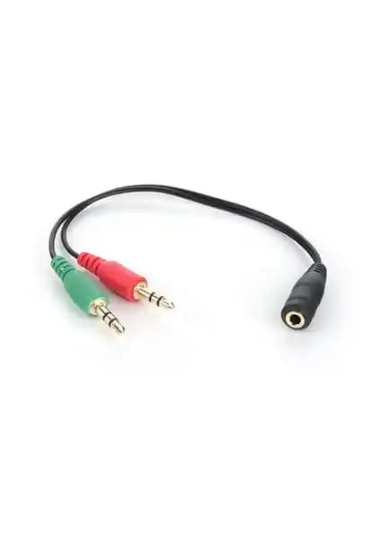 Dark DK-CB-AUC02 3.5mm Stereo Erkek - Dişi Adaptör Ses ve Mikrofon Bağlantısı