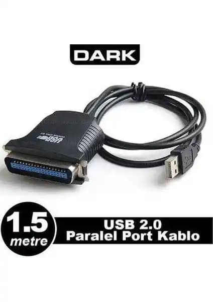 Dark DK CB USB2XLPT USB Paralel Port Dönüştürücü Kablo ile Eski ve Yeni Teknolojiyi Birleştirin