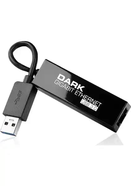Dark DK-NT-3UGLAN USB 3.0 Gigabit Ağ Adaptörü ile Yüksek Hızlı ve Güvenilir İnternet Bağlantısı