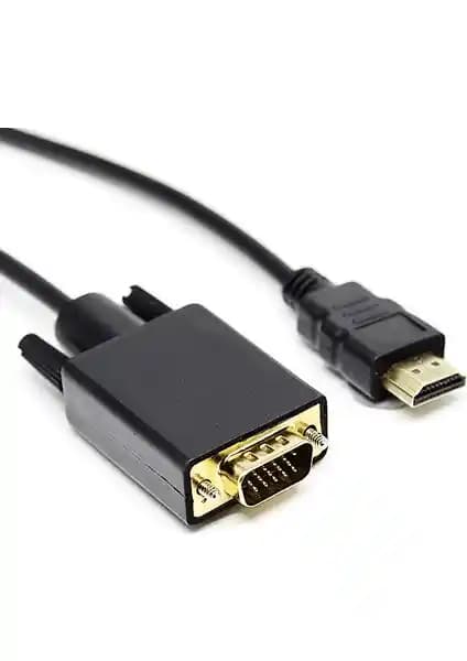 Dark HDMI to VGA Dönüştürücü Kablo 1.8M - Yüksek Kaliteli Dijital Analog Çözüm