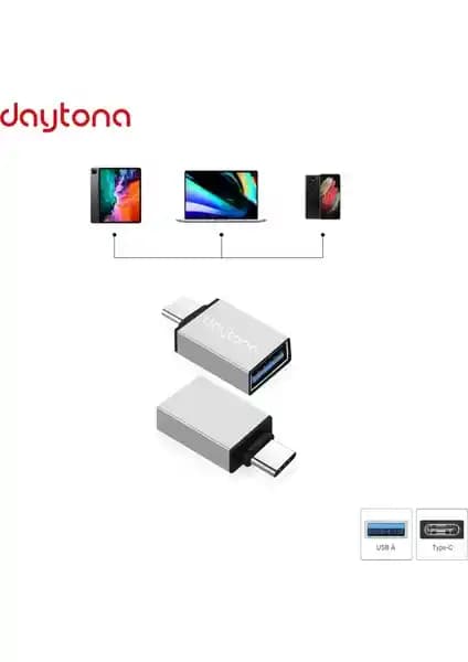 Daytona DR01 MacBook ve iPhone 15 Uyumlu Type-C OTG Flash Bellek Dönüştürücüleri