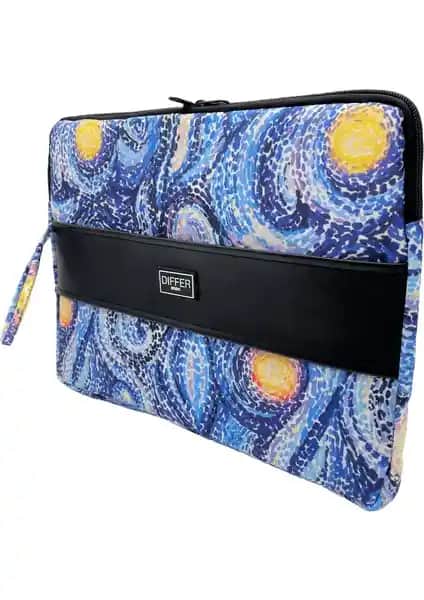 Differ Studio 15.6'' Van Gogh Desenli Su Geçirmez Kılıf: Şık ve Koruyucu Tasarım