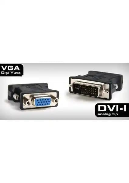DVI-I 24+5 Pin (Analog) to VGA Dönüştürücü: Yüksek Kaliteli ve Pratik Çözüm