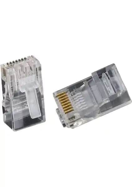 Elektromall RJ45 Cat5 Ethernet Uç Jak Network Konnektörleri Güvenilir Bağlantı Sağlar