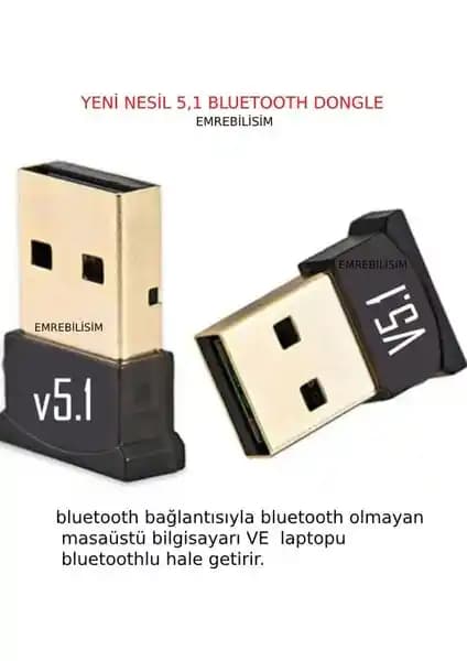 Emre Bilişim Bluetooth Adaptörü: Masaüstü Bilgisayarlara Kablosuz Bağlantı Sağlayan Çözüm