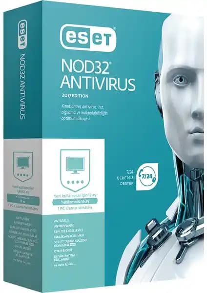 Eset NOD32 Antivirus 1 Cihaz 1 Yıl Dijital Lisans Güvenliğinizi Koruyan Çözüm