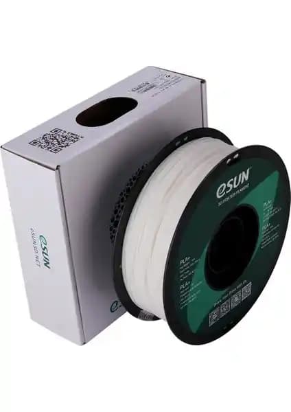 eSUN PLA+ 1.75mm Beyaz Filament ile Yüksek Kaliteli 3D Baskılar İçin Uygun Malzeme Seçeneği