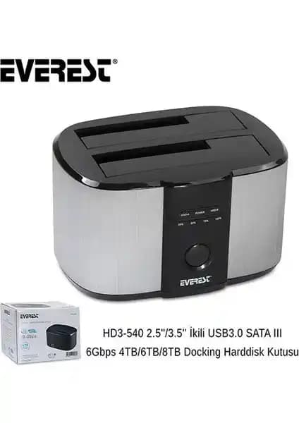 Everest HD3-540 Docking Station İncelemesi: Yüksek Performanslı USB 3.0 ve Sata III Bağlantı Çözümü