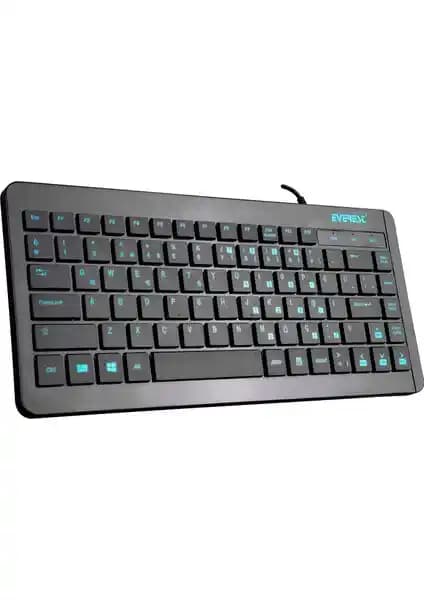 Everest KB-410 Siyah USB Q Mini Klavye: Kompakt ve Kullanışlı Tasarım Özellikleri