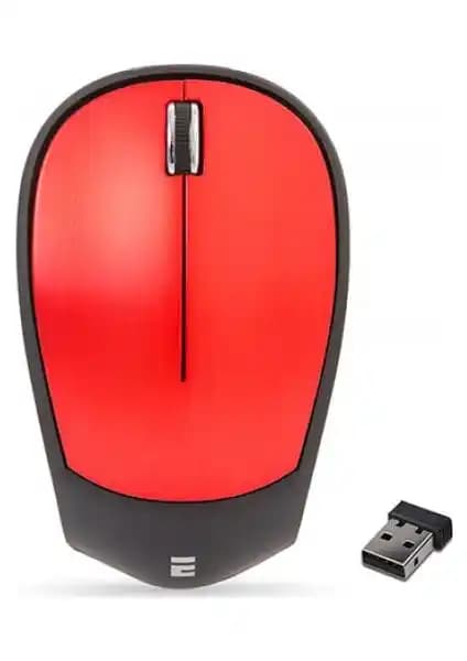 Everest SM-340 Kablosuz USB Mouse Kırmızı 3D Optik Sessiz Tasarım ve Performans