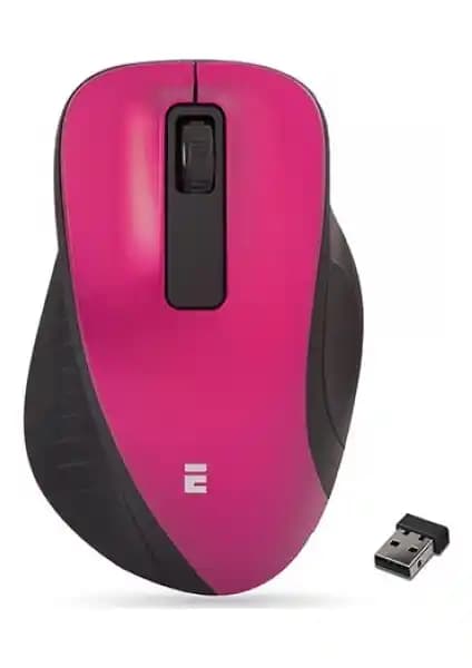 Everest SM-360 Pembe USB Kablosuz 3D Optik Mouse - Ergonomik ve Sessiz Tasarım