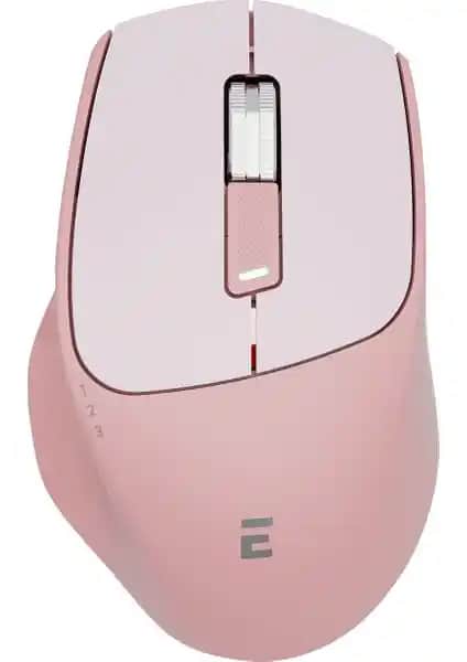 Everest SM-BT21 Pembe 2in1 Kablosuz Mouse Ofis ve Ev Kullanımı İçin Şık ve İşlevsel Bir Seçenek