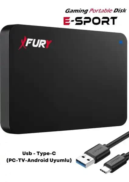 Fury E-Sport 500 GB Harici Disk: Yüksek Performanslı ve Taşınabilir Veri Saklama Çözümü